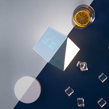 Magisk klokke LED-klokke farge nattlampe USB-lading smart seng hea