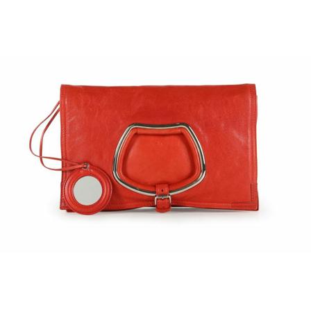 Balenciaga Vintage Clutches , Rood , Dames , Maat: ONE Size Vintage Tassen