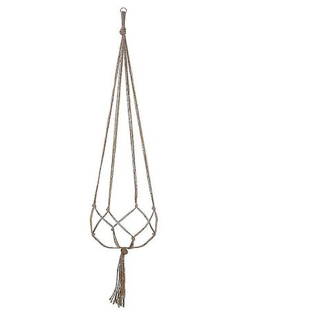 6 st Macrame Hängande Korg, Bomull Rep Hängande Korg, Blomkruka Hängande