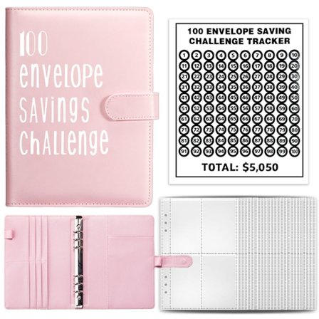 100 Days Envelope Challenge Binder Savings Book ROAD