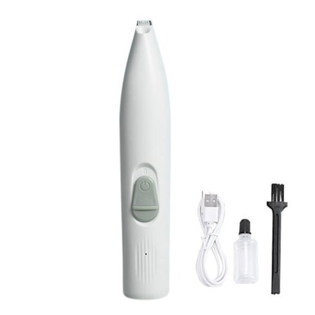 Elektrisk Pet Nageltrimmer Hundtassar Grind Clipper VIT