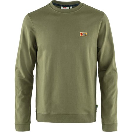 Fjällräven Men's Vardag Sweater in Green | Size: Large, Organic Cotton