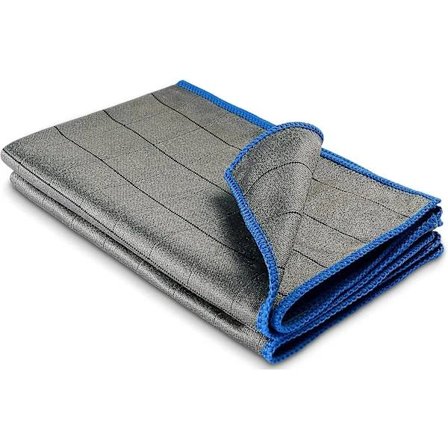 3x Profesjonelle Mikrofiber Glasskluter 400gsm Stripefri Rengjøring Av Vinduer, Briller - Ekstremt Absorberende, Lofritt Poleringskluter 50x40cm