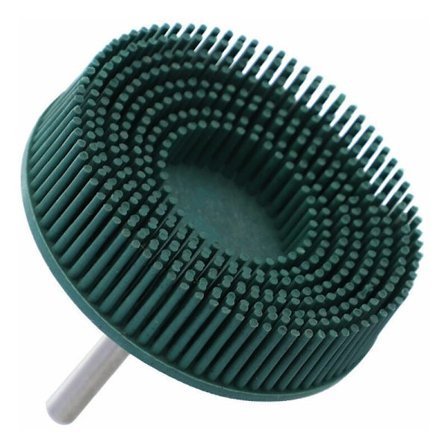 Slipande borste av gummi, mörkgrön polerskiva för elektrisk borr för att ta bort rost från grader, medium, gummisliphjul, verktyg (3 tum)