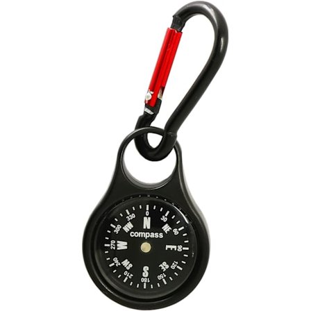 Kompass Nøkkelring, Karabinkompass, Vanntett Støtsikker Bærbar