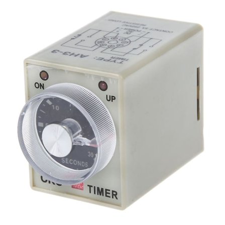Dc 12v 0- 30s sähköinen viiveajastin ajoitusrele Dpdt 8p W-pohja