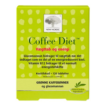 New Nordic Coffe Diet 120 tabl., Helse & Madvarer, Vægt & Kolesterol, Slankekosttilskud