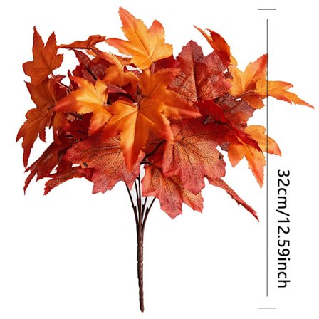 Falsk smilende ansigt græskar silke ahorn blade buket til fest taksigelse dag hjem pejs bord indretning