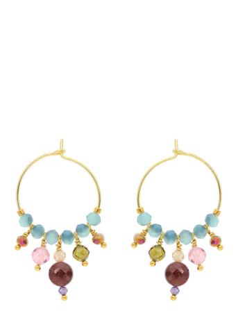 Amalia Accessories Jewellery Earrings Hoops Blue Nuni Copenhagen