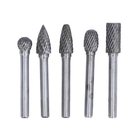 5 STK 6x10mm Elektrisk slipmaskin Sliphuvud Roterande fil Fräs Träbearbetningsverktyg Set