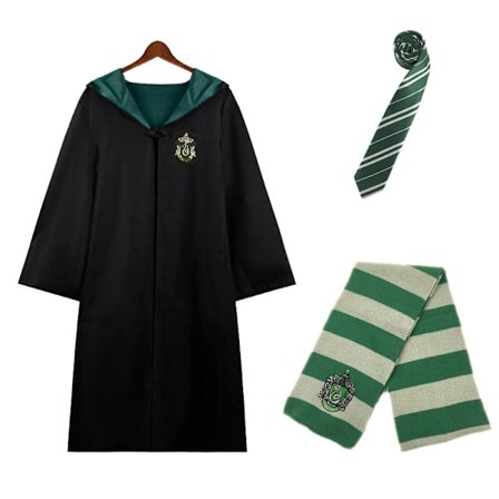 Harry Potter Magic Robe Slytherin set i 3 delar