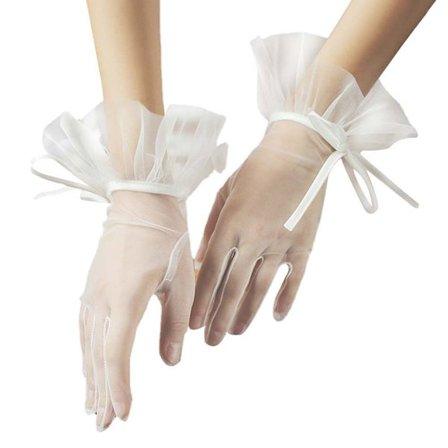 Brudhandskar Korta handskar Brudtärnatillbehör