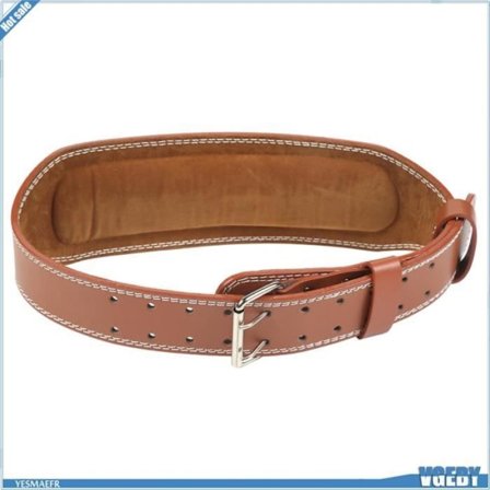 VGEBY PU Vektløfterbelte med Spenne og Dobbel Stålryggstøtte - Ryggstøtte for Fitness, Knebøy, Markløft