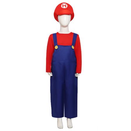 Super Mario Bros cosplay kostymer för barn Dansfest med tema sid Blue 130 110