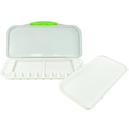 Lufttæt akvarelpalette med 18 rum