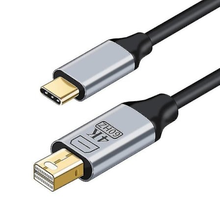 Thunderbolt 3, Usb-c till Mini Dp Type-c-kabel till Displayport 4k 60hz