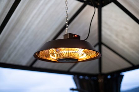 Tundra Terrassevarmer 1500W Takhengt Sort