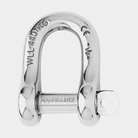 Přímý šekl Wichard, Ø5 mm, 16 mm, nerezová ocel, se závitovým křídlovým šroubem