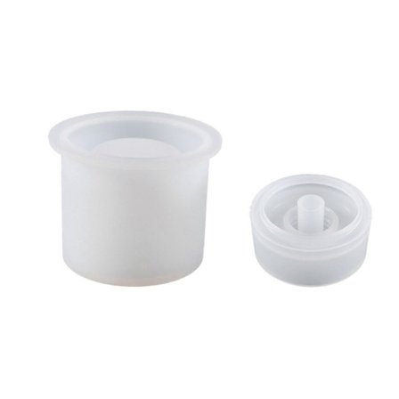 DIY Epoxiharts Silikonform Förvaringsflaska Förvaring Förseglad Burk med Lock Hantverk