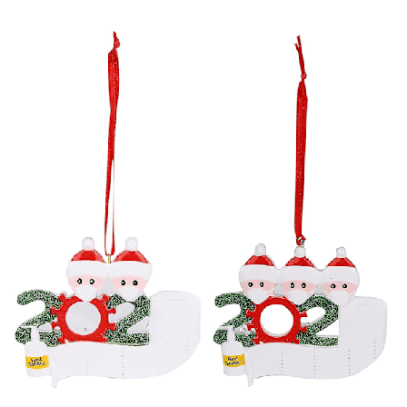 Personlige Juletrærpynt for Familiemedlemmer (Sett med 2)