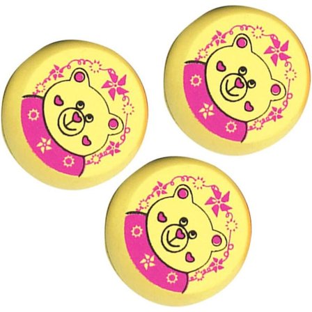 3 st Ladybug Trä Yoyo Leksaker Barn Pedagogiska Leksaker Trådkontroll Leksaker (Liten Björnen)