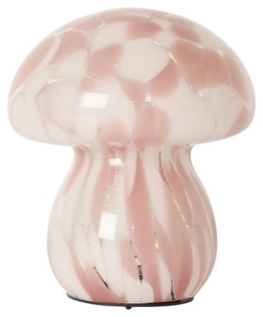 Au Maison Mushy Lampe Batteri Rosa-Hvit H16,5