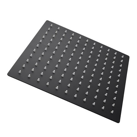 Takdusch, 12 tums duschhuvud med högt tryck, med justerbar vinkel, silikondysor, rostfritt stål