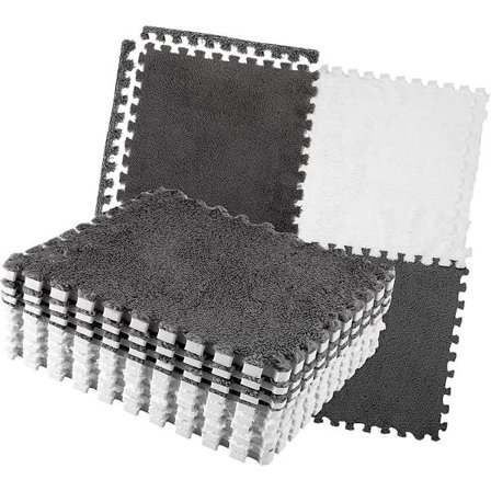 Puslemåtte - 30x30x0,6 cm - 10 Stykker - Puslemåtter - Eva Skummåtte - Gulvbeskyttelsesfliser - Legemåtte