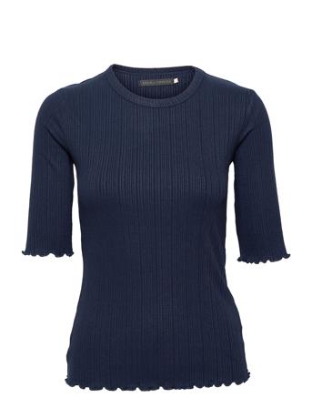 Candacekb Ck Ss T-shirt Top Blå Karen By Simonsen
