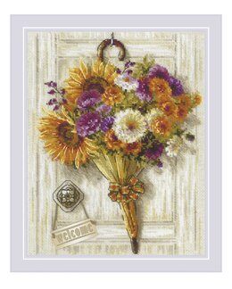 Broderikit Billede Efterårsbuket - Riolis