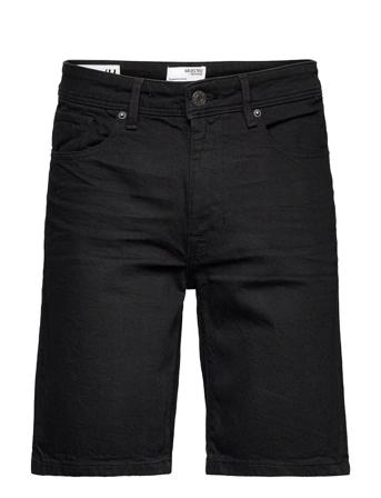 Slhalex 21409 Black St. Shorts U Jeansshorts Denimshorts Svart Selected Homme