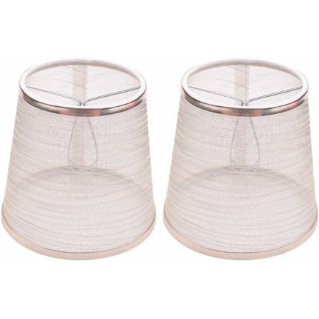 Pakke med 2 gasbindklips lampeskjermer for vertikal vegglyseskjerm (gull)