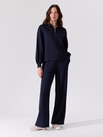 MATCH - Laurel bukse - Va Vite - Str. XL - Dame - Bukser & Jeans - Blå - 55% viskose, 40% polyester - resirkulert og 5% elastan