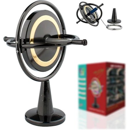 Kraftig Gyroskop (solid Metallrotor): Robust og Stabil (gir God Spillopplevelse)! High-end Kontorleketøy, Vanedannende Vitenskapsutstyr Dg-5pro-04