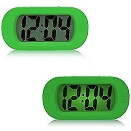 Vækkeur med Snooze, Stort LCD Display Digitalt Vækkeur Batteridrevet med Snooze / Natlys Funktion til Børn