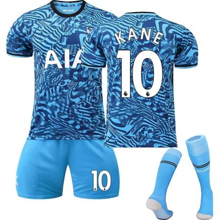 22-23 Uusi Tottenham Vieraspaita Jalkapallopaita SON 7 Lapset 28(150-160CM) KANE 10 Lapset 16(90-100CM)