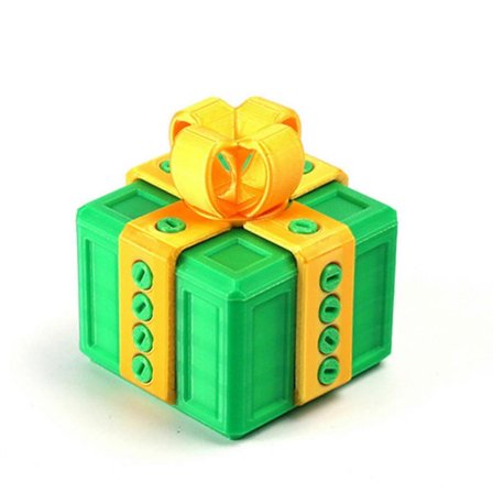 25-26 Irriterende Gaveeske med Skruer, Irriterende Gaveeske med Vrilager, 3D-Printet Spøk Skrueeske Gave til Barn Voksne