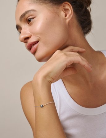 Enamel Copenhagen Amore Bracelet - Silver - ONE SIZE