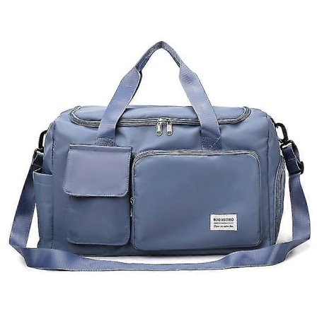 Sports Gym Rejsetaske, Stor Vandtæt Sports Duffel Bag med Skoholder Træningstaske til Fitnesscenter, Sport, Rejser, Svømning, Yoga, Vandring og 