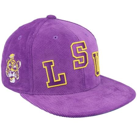 Mitchell & Ness - Louisiana State Tigers All Directions Purple Snapback Snapback Purple Cap - College @ Hatstore