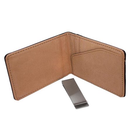 Korthållare med money clip / sedelklämma i stål - Olika färger