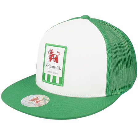 Hatstore - White trucker Czapka Z Daszkiem - Arla Mellanmjölk White/Green Trucker @ Hatstore