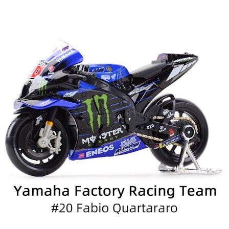Maisto 1:18 2022 GP Racing Yamaha Factory Racing Team Die Cast Køretøjer Samlermodel Legetøjsmotorcykel [DmS]