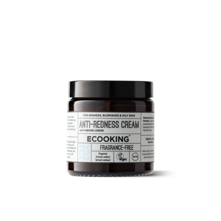Ecooking Anti-Rødme Creme 50 ml - Reducerer effektivt irritation, rødme & urenheder