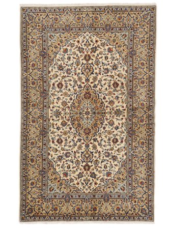 Persian Keshan Fine Rug 142X224 Brown/Orange (Wool, Persia/Iran)