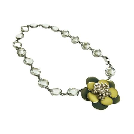 Miu Miu Pre-owned, Necklace Grijs, Dames, Maat:ONE Size