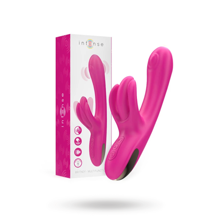 Britney Multifunction Rabbit Vibrator Pink 23 cm - Vuxen.dk: For hende
