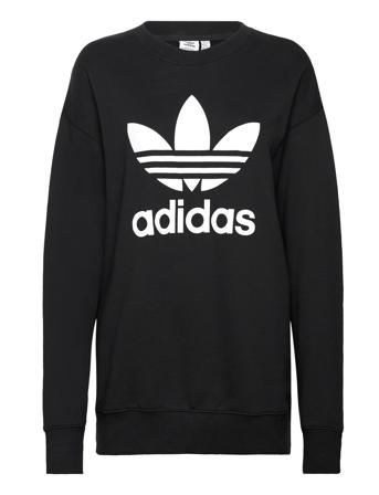 Trf Crew Sweat Sweat-shirt Genser Svart Adidas Originals*Betinget Tilbud