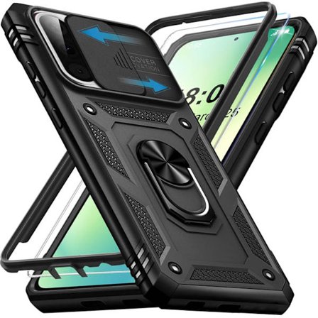 2025 Uusin malli panssaroitu suojakotelo Samsung Galaxy A56 5G -puhelimelle näytönsuojalla, matkapuhelinkotelo A56 5G -kotelo kameran suojauksella