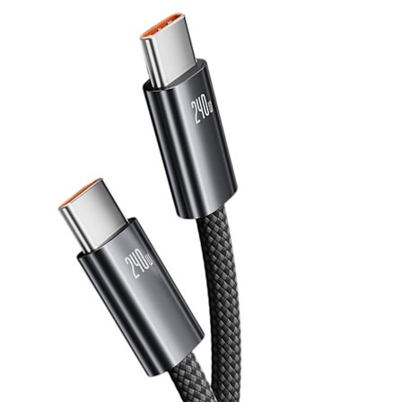 240W Supersnabb Laddning Typ C-kabel 5A USB C till Typ C-kabel PD3.1 Datakabel